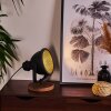 Ogho Tafellamp Hout donker, Zwart, 1-licht