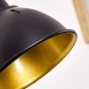 Tina Muurlamp Hout donker, Zwart, 1-licht