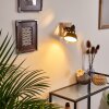 Tina Muurlamp Hout donker, Zwart, 1-licht