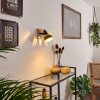 Tina Muurlamp Hout donker, Zwart, 1-licht
