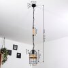 Sulzano Hanger Bruin, Zwart, 1-licht
