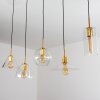 Karo Hanglamp Messing, Zwart, 5-lichts