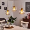 Karo Hanglamp Messing, Zwart, 3-lichts