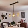 Karo Hanglamp Messing, Zwart, 3-lichts