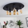 Esbjerg Plafondlamp Zwart, 6-lichts