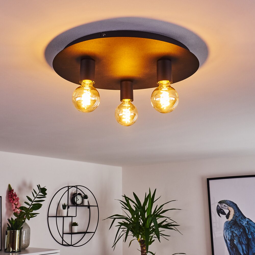Esbjerg Plafondlamp Zwart, 3-lichts main product photo