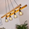 Yaak Hanglamp Hout donker, Zwart, 4-lichts Yaak Hanglamp Hout donker, Zwart, 4-lichts