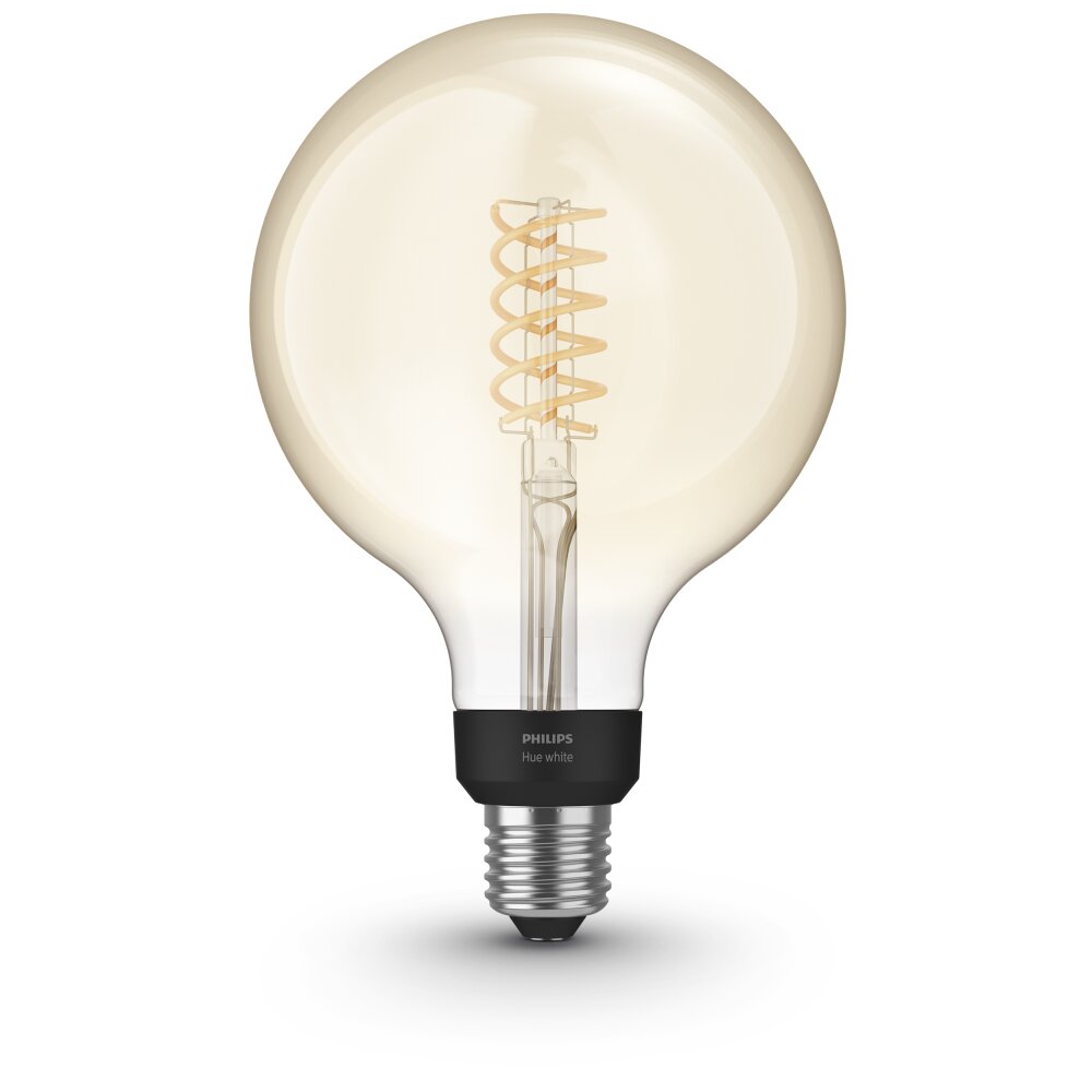 Philips Hue LED White Filament Globe E27 7 Watt 2100 Kelvin 600 Lumen main product photo