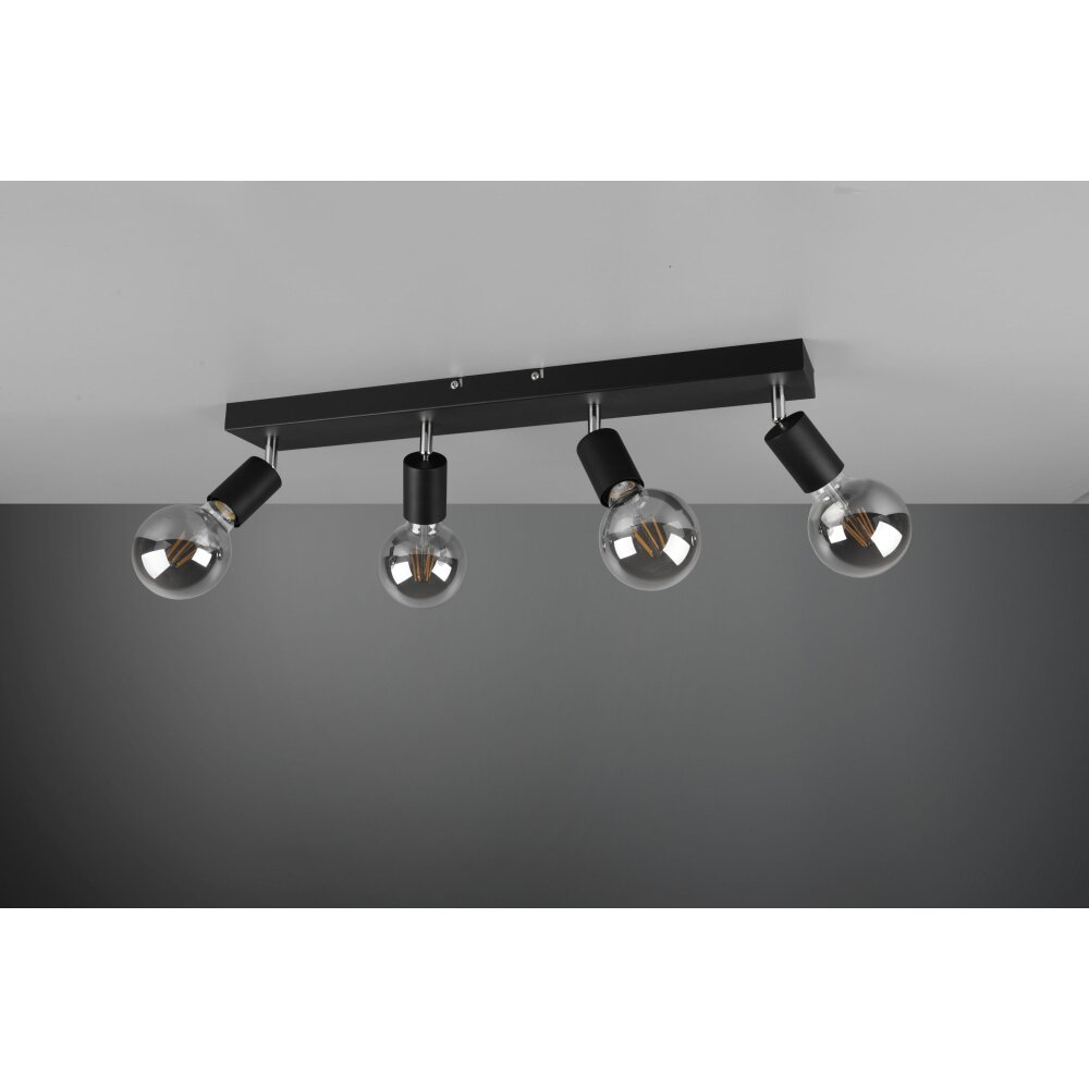 Reality Vannes Spotlamp Zwart, 4-lichts