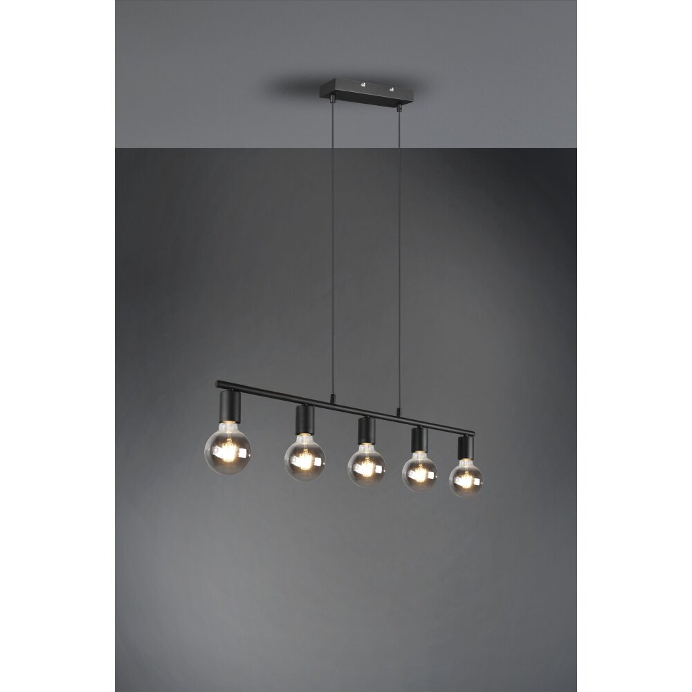 Reality Vannes Hanglamp Zwart, 5-lichts main product photo