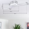 Letala Plafondlamp LED Wit, 2-lichts