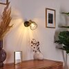 Kesao Muurlamp Messing, Zwart, 1-licht