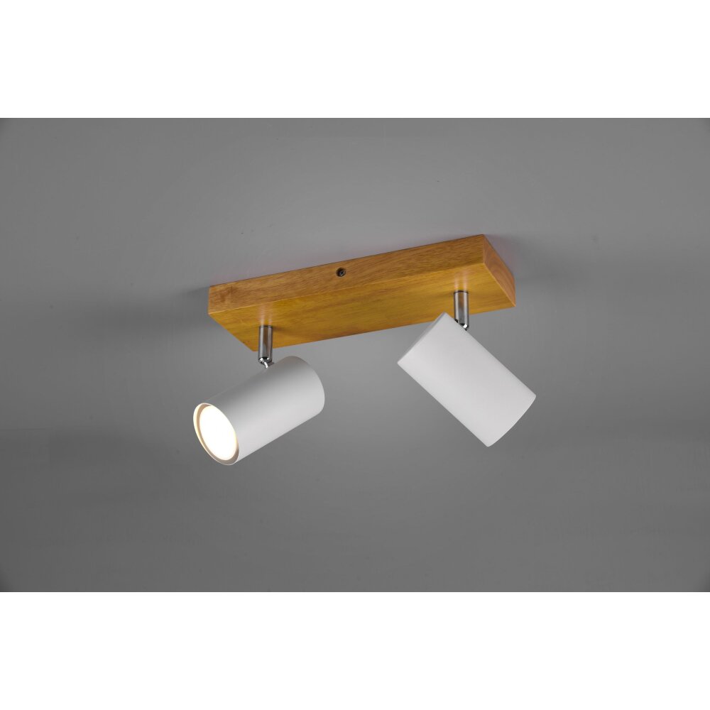Trio Marley Spotlamp Hout licht, 2-lichts main product photo