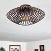 Wemude Plafondlamp Koperkleurig, Zwart, 1-licht