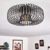 Wemude Plafondlamp Zwart-Goud, 1-licht