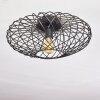 Wemude Plafondlamp Zwart-Goud, 1-licht