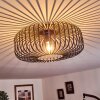 Wemude Plafondlamp Zwart-Goud, 1-licht