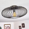 Wemude Plafondlamp Zwart-Goud, 1-licht