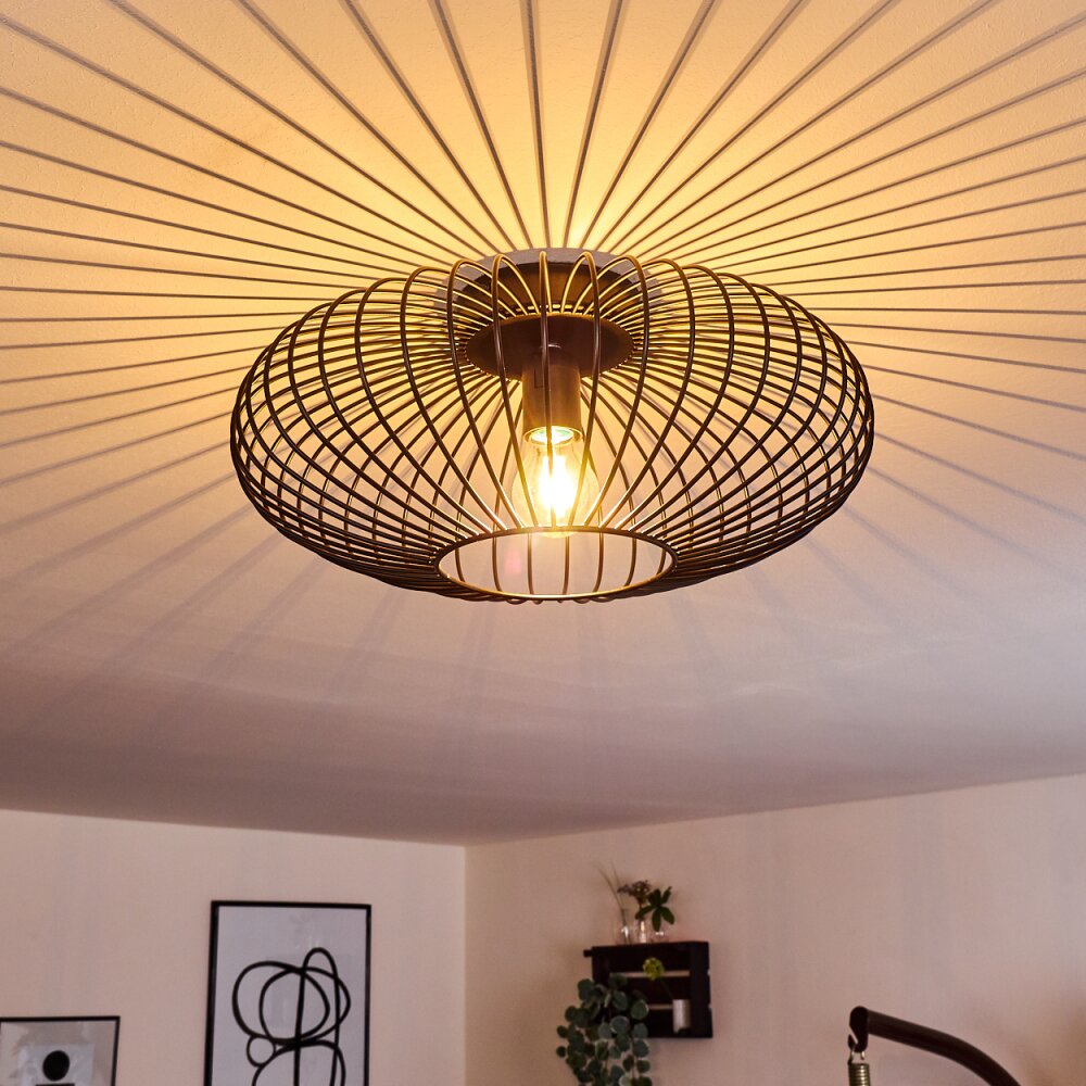 Wemude Plafondlamp Zwart, 1-licht main product photo