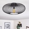 Wemude Plafondlamp Zwart, 1-licht