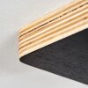 Panaguá Plafondlamp Hout licht, Zwart, 2-lichts