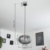 Kemer Hanger Zwart, Zilver, 1-licht