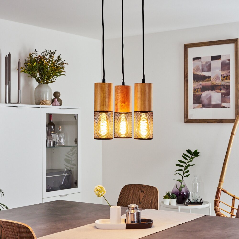 Lenalau Hanglamp Zwart, 3-lichts