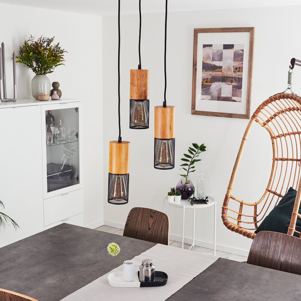 Lenalau Hanglamp Zwart, 3-lichts