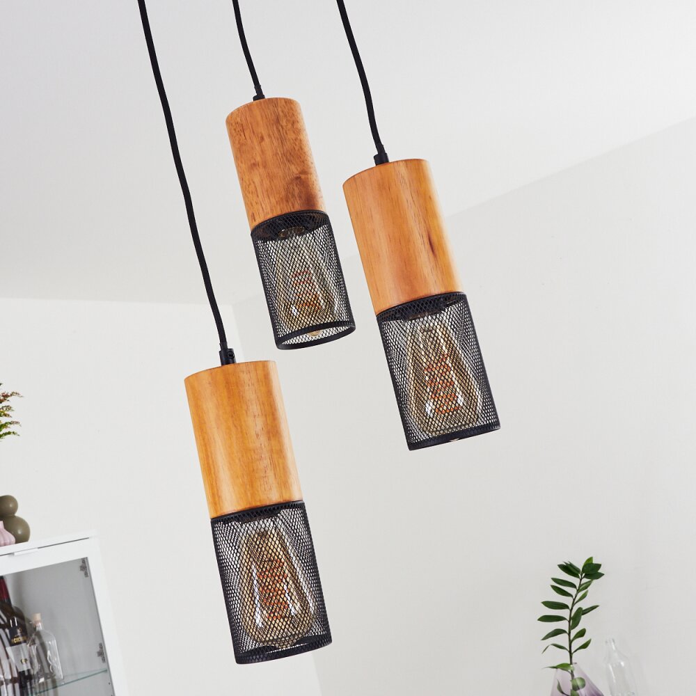 Lenalau Hanglamp Zwart, 3-lichts