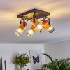 Lenalau Plafondlamp Zwart, 4-lichts