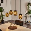 Ventmiglia Hanglamp Zwart, 4-lichts