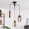 Kintore Hanglamp Zwart, 3-lichts
