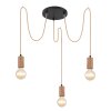 Globo FRIDA Hanger Bruin, Zwart, 3-lichts