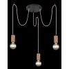 Globo FRIDA Hanger Bruin, Zwart, 3-lichts