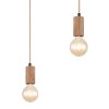 Globo FRIDA Hanger Bruin, Zwart, 3-lichts