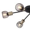 Globo FIASTRA Plafondlamp Zwart, 6-lichts
