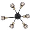 Globo FIASTRA Plafondlamp Zwart, 6-lichts