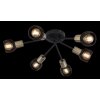 Globo FIASTRA Plafondlamp Zwart, 6-lichts
