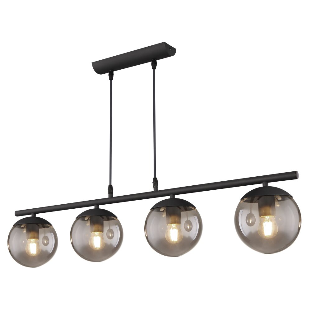 Globo BLAMA Hanger Zwart, 4-lichts main product photo