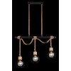 Globo VALERIE Hanger Bruin, Zwart, 3-lichts