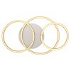 Globo KENDY Plafondlamp LED Nikkel mat, 1-licht