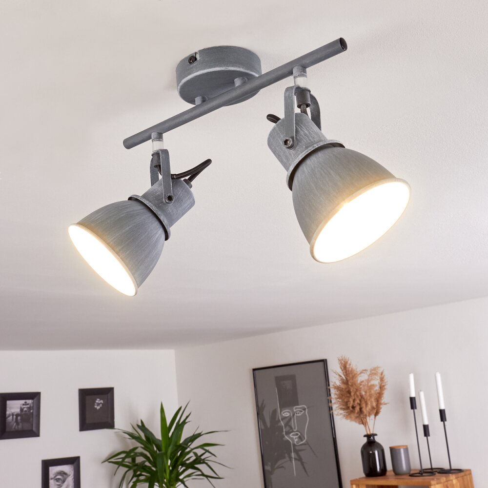 Susu Plafondlamp Grijs, 2-lichts main product photo