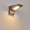 Matlava Buiten muurverlichting LED Antraciet, Wit, 1-licht, Bewegingsmelder