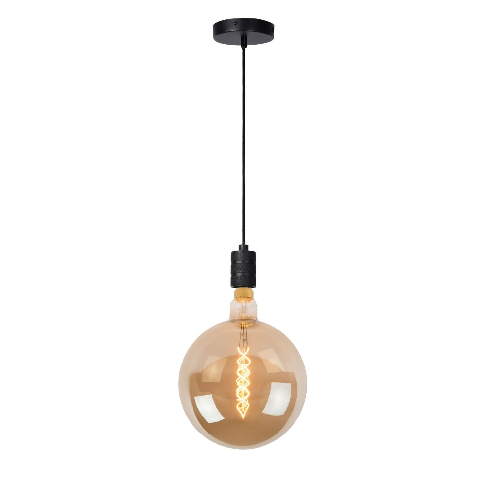 Lucide JOVA Hanglamp Zwart, 1-licht main product photo