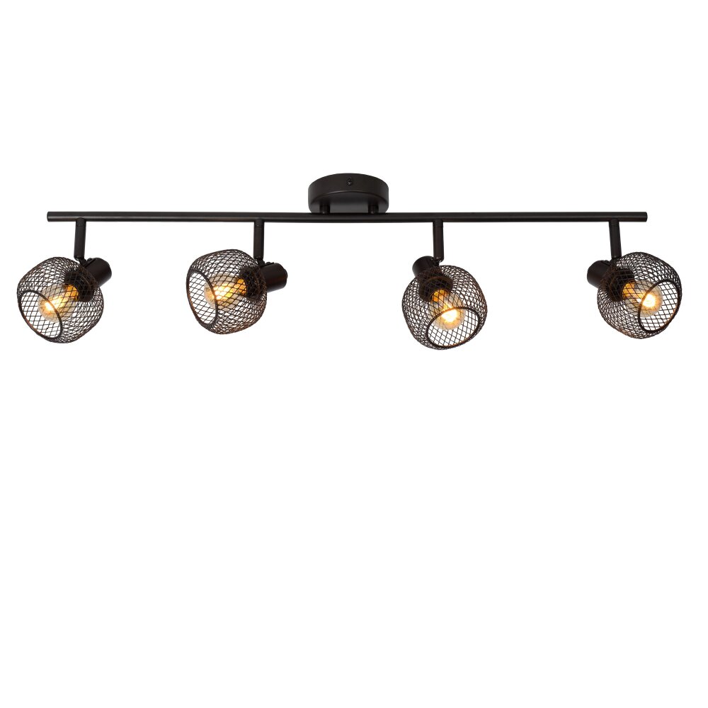 Lucide MAREN Plafondlamp Zwart, 4-lichts main product photo