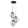 Mirandola  Hanglamp Grijs, 3-lichts
