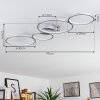 Rodekro Plafondlamp LED Nikkel mat, 1-licht