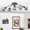 Warga Plafondlamp LED Brons, 5-lichts