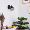 Pipisu Muurlamp Zwart, 1-licht