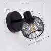 Pipisu Muurlamp Zwart, 1-licht